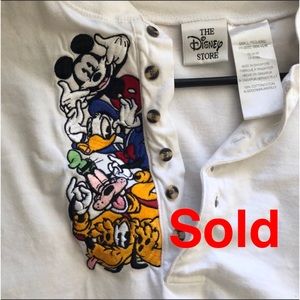 DISNEY white long sleeve